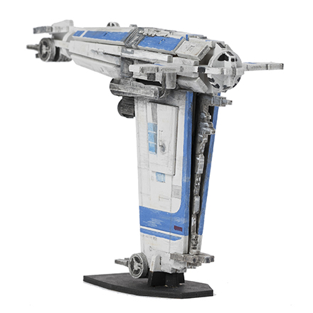 Star Wars IncrediBuilds Resistance Bomber Deluxe Book & 3D Wood Model Kit Gallery Image 5