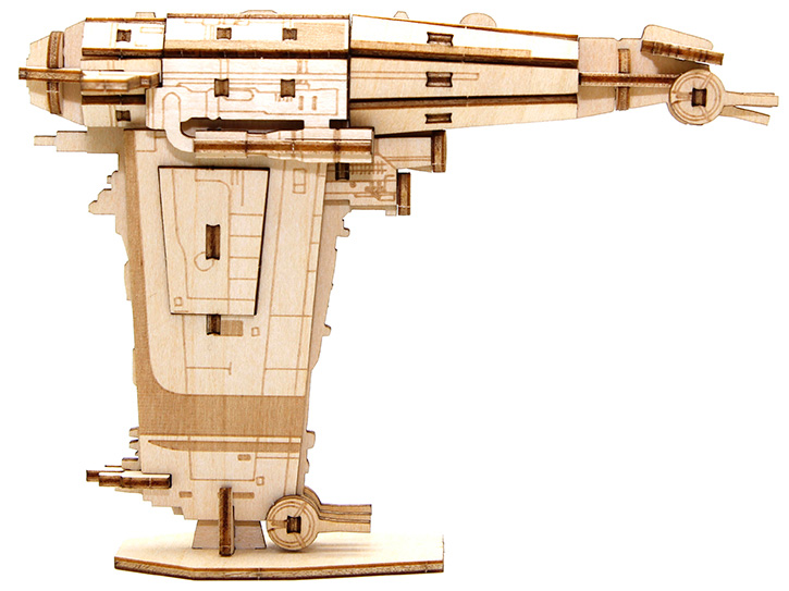 Star Wars IncrediBuilds Resistance Bomber Deluxe Book & 3D Wood Model Kit Gallery Image 3