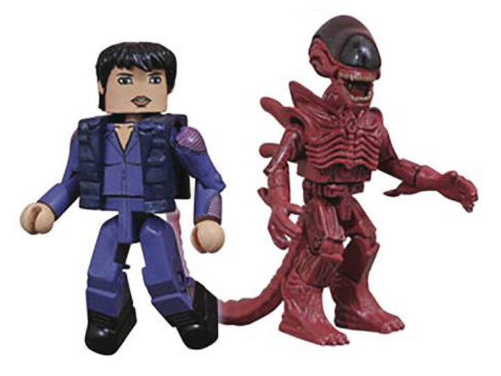 Alien Minimates Series 4 Annalee Call & Resurrection Xenomorph Gallery Image 1