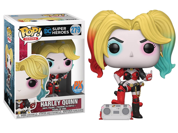 Pop! Heroes: Harley Quinn (Boombox) PX Previews Exclusive Gallery Image 1