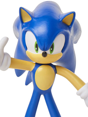 Sonic The Hedgehog 4" Basic Sonic Bendy Figure Gallery Image 2