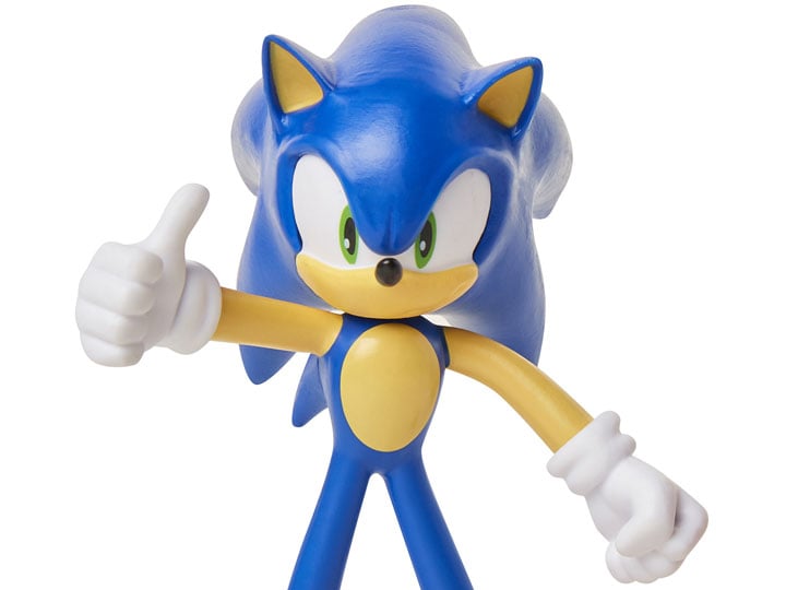 Sonic The Hedgehog 4" Basic Sonic Bendy Figure Gallery Image 1