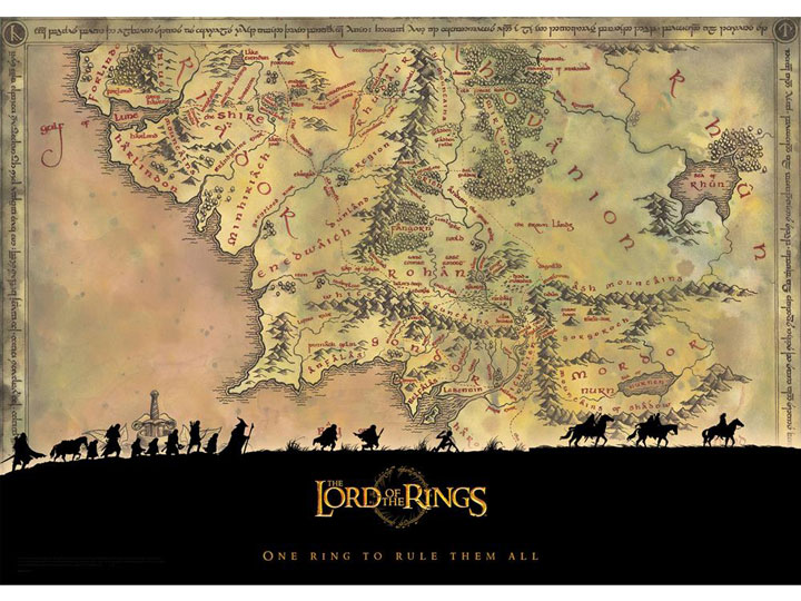 The Lord of the Rings Middle-Earth MightyPrint Wall Art Gallery Image 1