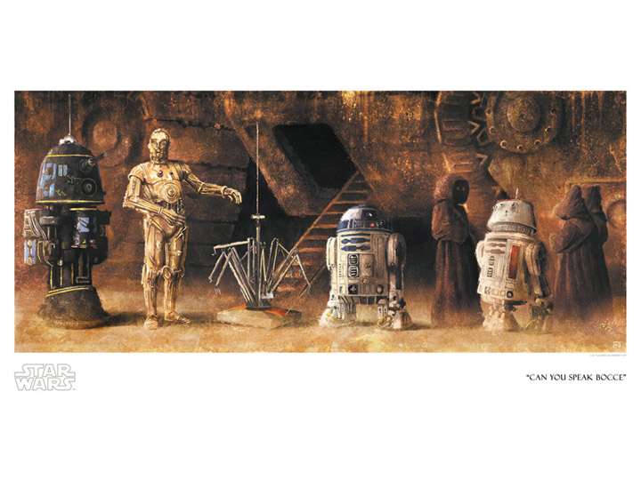 Star Wars Can You Speak Bocce Limited Edition Giclee Gallery Image 1