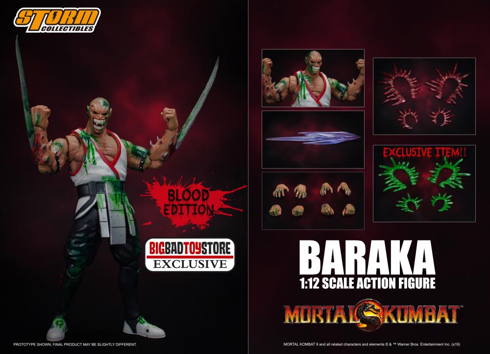 Mortal Kombat VS Series Baraka (Bloody Edition) 1/12 Scale BBTS Exclusive Figure Gallery Image 3