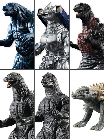 Godzilla 3.50" Wave 2 Box of 10 Figures Gallery Image 2