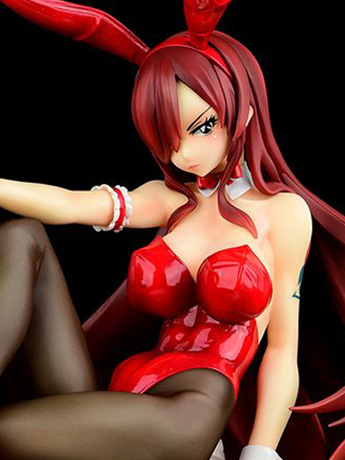 Fairy Tail Erza Scarlet (Bunny Girl Style) Red Costume Ver. 1/6 Scale Figure Gallery Image 2