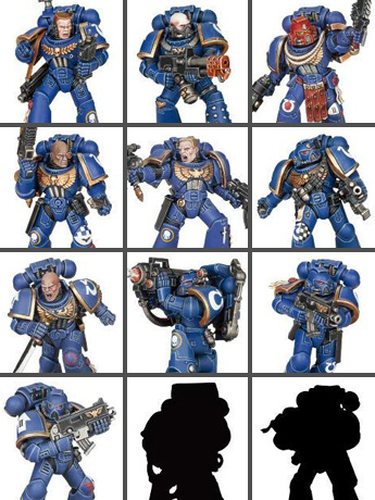 Warhammer 40,000 Space Marine Heroes Wave 1 Box of 24 Model Kits