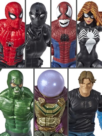 Spider-Man Marvel Legends Wave 10 Set of 7 Figures (Molten Man BAF) Gallery Image 2