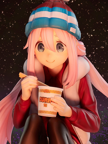 Laid-Back Camp F:Nex Nadeshiko Kagamihara 1/8 Scale Premium Noodle Stopper Figure Gallery Image 2