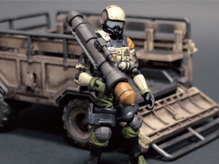 Acid Rain FAV-A06 Sand Armored Trailer Action Figure Set Gallery Image 1