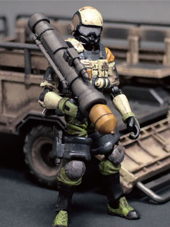Acid Rain FAV-A06 Sand Armored Trailer Action Figure Set Gallery Image 2