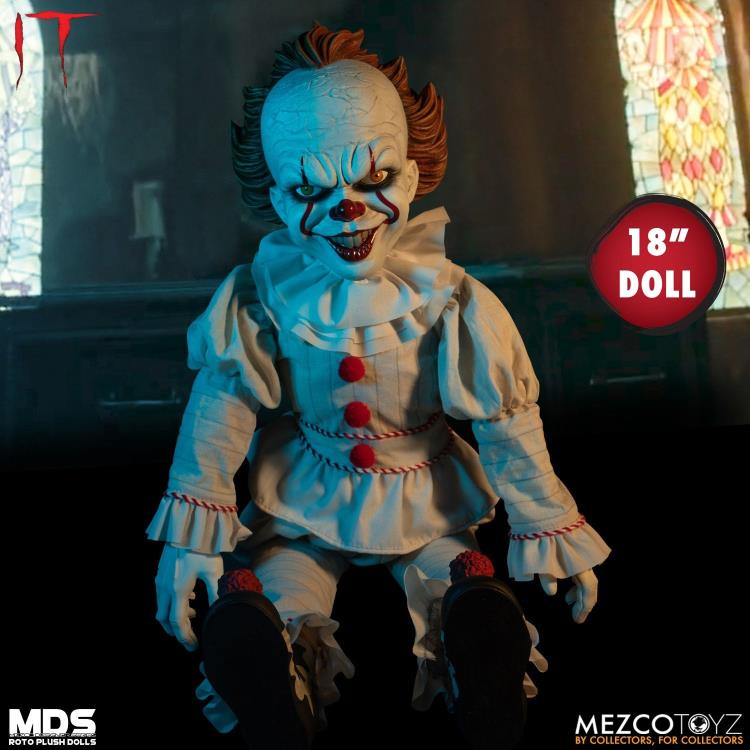 IT (2017) Mezco Designer Series Pennywise Roto Plush Doll Gallery Image 4