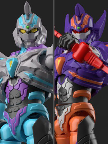 SSSS.Gridman Super Mini-Pla Gridknight & Gridman (Initial Fighter) Exclusive Model Kit Set Gallery Image 2