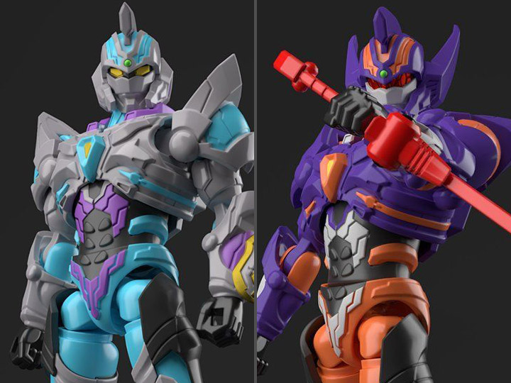 SSSS.Gridman Super Mini-Pla Gridknight & Gridman (Initial Fighter) Exclusive Model Kit Set Gallery Image 1