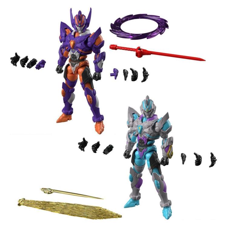 SSSS.Gridman Super Mini-Pla Gridknight & Gridman (Initial Fighter) Exclusive Model Kit Set Gallery Image 9