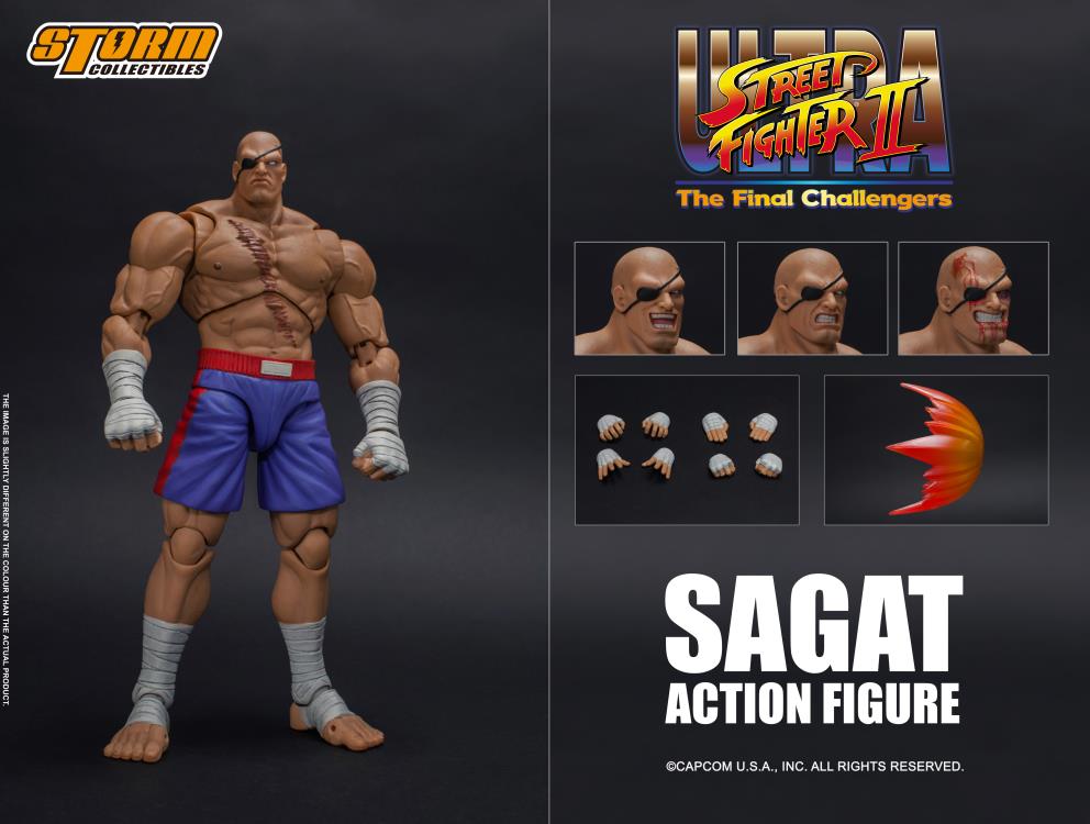 Storm CollectiblesストリートファイターII サガット 1/12 Street Fighter II Sagat 1/12 Scale Figure