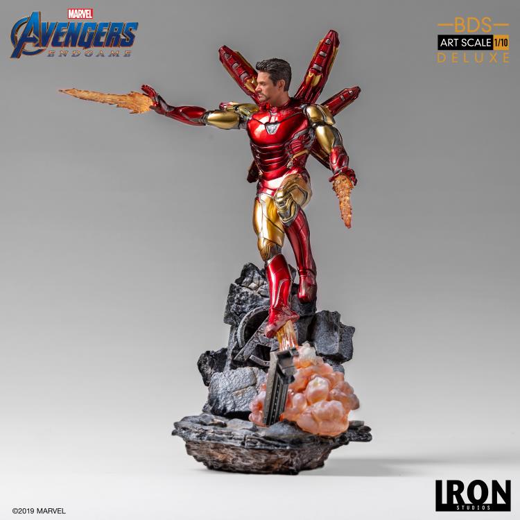 Avengers: Endgame Battle Diorama Series Iron Man Mark LXXXV 1/10 Deluxe Art Scale Limited Edition Statue Gallery Image 4