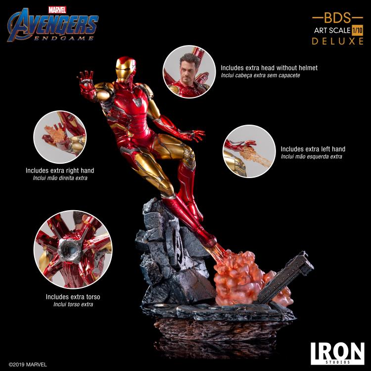 Avengers: Endgame Battle Diorama Series Iron Man Mark LXXXV 1/10 Deluxe Art Scale Limited Edition Statue Gallery Image 14
