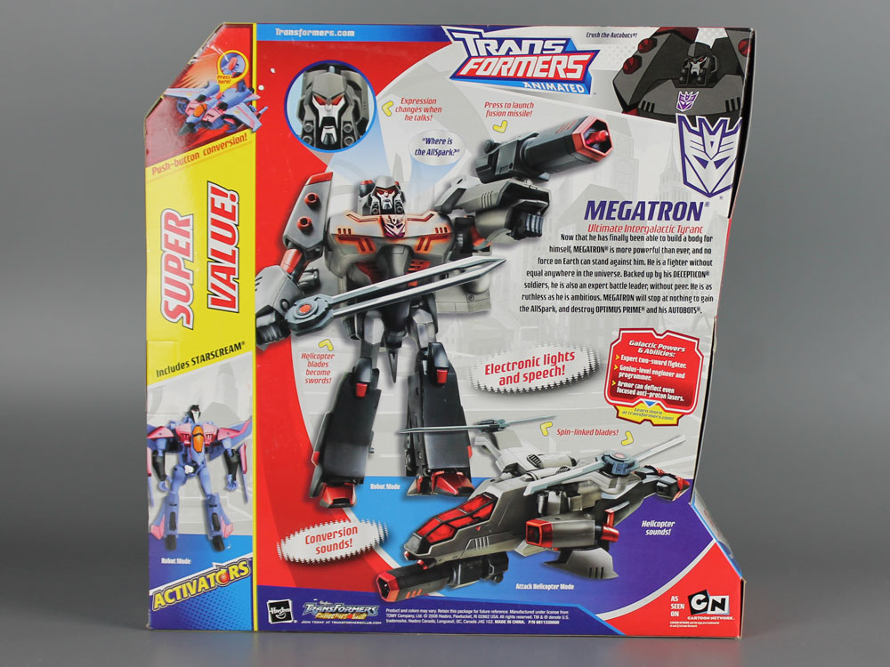 Transformers Animated Leader Megatron With Activators Starscream