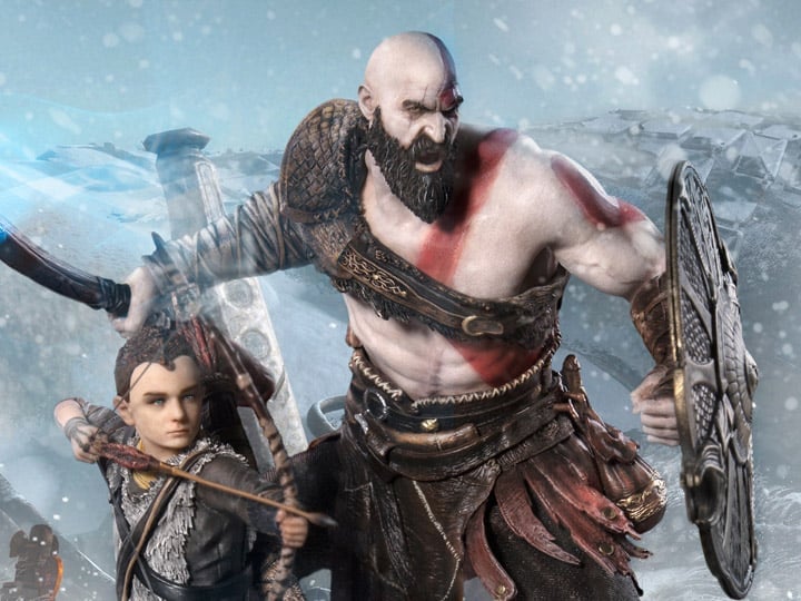 God of War Kratos & Atreus 1/10 Deluxe Art Scale Limited Edition Statue Gallery Image 1
