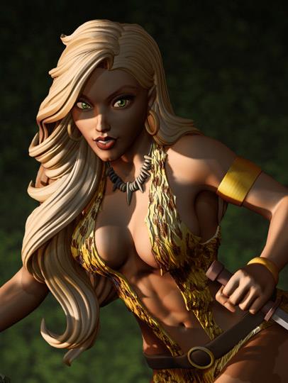 Sheena, Queen of The Jungle Women of Dynamite 1/6 Scale Limited Edition Statue Gallery Image 2