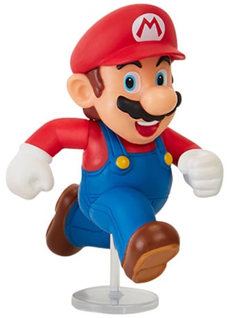 World of Nintendo Mario (Running) 2.5-Inch Scale Limited Articulation Figure Gallery Image 2