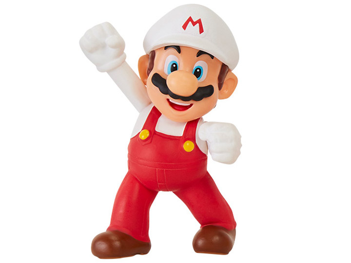 World of Nintendo Fire Mario (Fist Bump) 2.5-Inch Scale Limited Articulation Figure Gallery Image 1