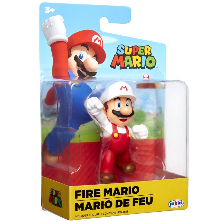 World of Nintendo Fire Mario (Fist Bump) 2.5-Inch Scale Limited Articulation Figure Gallery Image 3