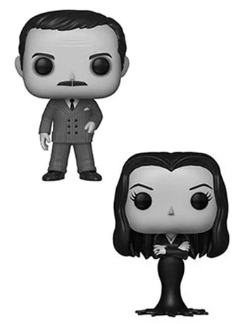 Pop! TV: The Addams Family - Gomez & Morticia Addams (Black & White) Exclusive Gallery Image 2