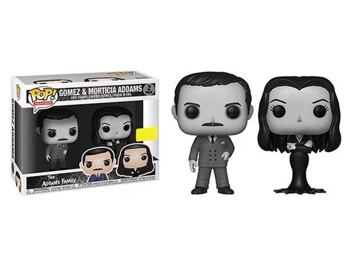 Pop! TV: The Addams Family - Gomez & Morticia Addams (Black & White) Exclusive Gallery Image 1