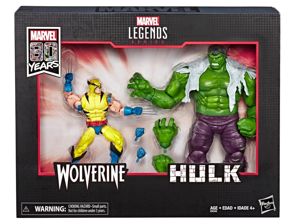 Marvel Comics 80th Anniversary Marvel Legends Hulk Vs. Wolverine Two-Pack Gallery Image 4