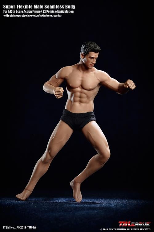 Super-Flexible Male Seamless 1/12 Scale Athletic Body (TM01A) Gallery Image 6