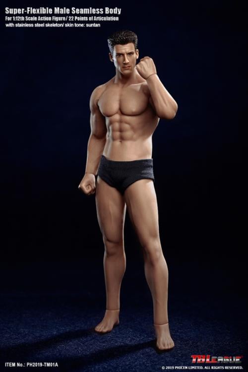 Super-Flexible Male Seamless 1/12 Scale Athletic Body (TM01A) Gallery Image 5