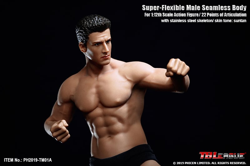 Super-Flexible Male Seamless 1/12 Scale Athletic Body (TM01A) Gallery Image 10