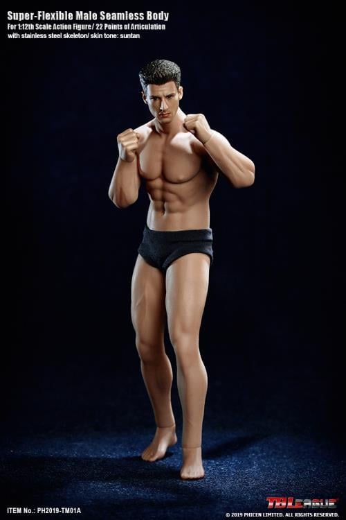 Super-Flexible Male Seamless 1/12 Scale Athletic Body (TM01A) Gallery Image 4