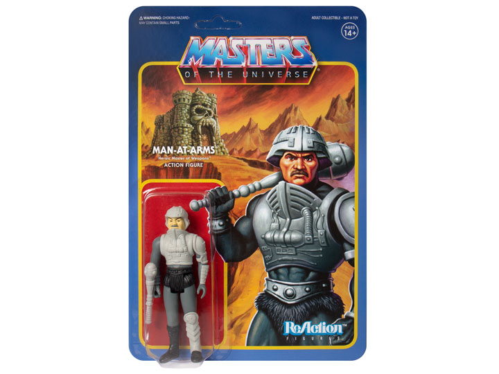 Masters of the Universe ReAction Man-At-Arms (Movie Accurate Color) Figure Gallery Image 1