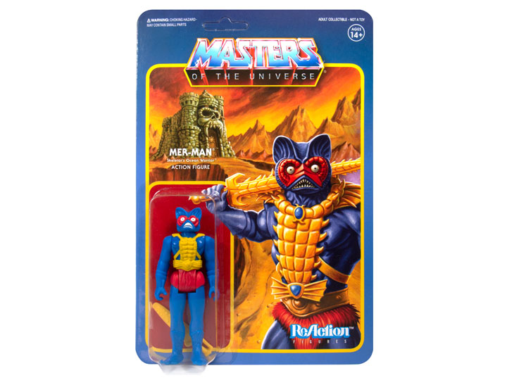 Masters of the Universe ReAction Mer-Man (Carry Case Color) Figure Gallery Image 1