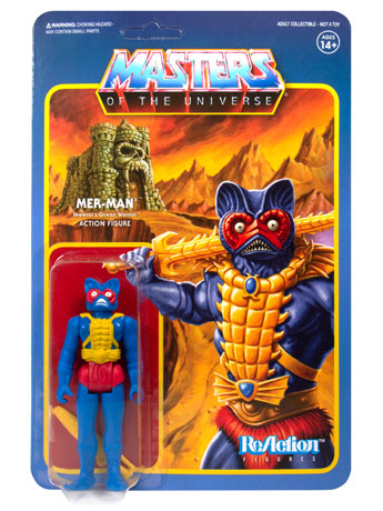 Masters of the Universe ReAction Mer-Man (Carry Case Color) Figure Gallery Image 2