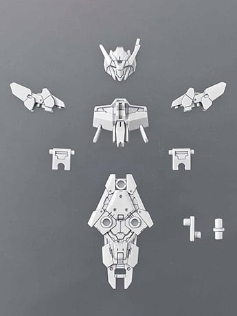 30 Minutes Missions #09 Commander Type (Alto Exclusive White) Armor Set Gallery Image 2