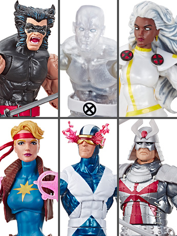 The Uncanny X-Men Marvel Legends Retro Collection Wave 3 Set of 6 Figures Gallery Image 2
