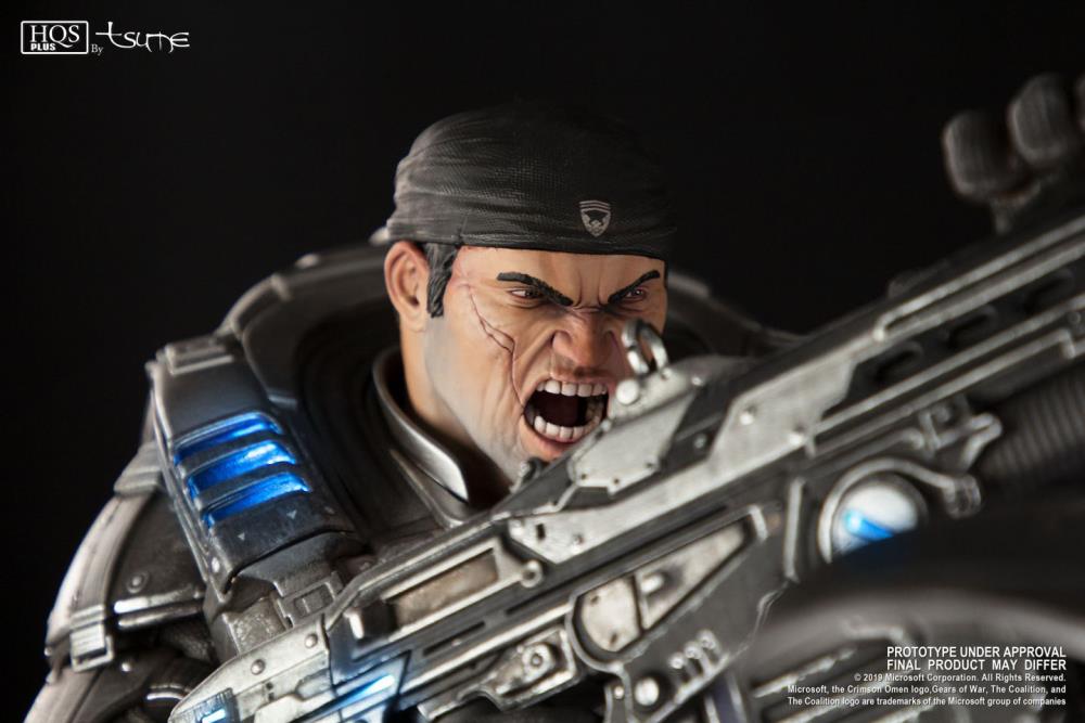 Gears of War HQS Plus Marcus Vs. General RAAM Limited Edition Statue Gallery Image 11