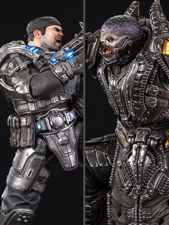 Gears of War HQS Plus Marcus Vs. General RAAM Limited Edition Statue Gallery Image 3