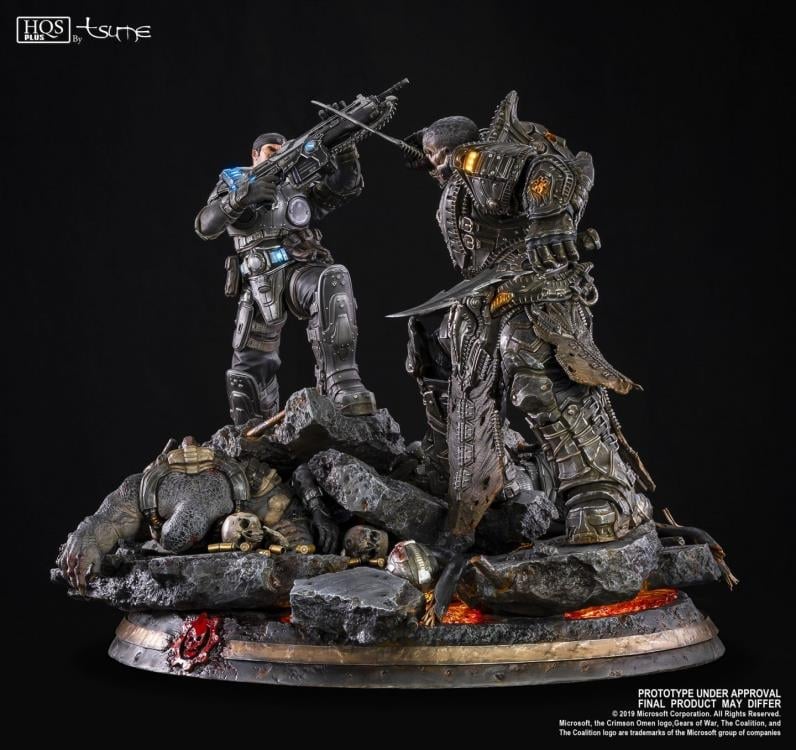 Gears of War HQS Plus Marcus Vs. General RAAM Limited Edition Statue Gallery Image 9