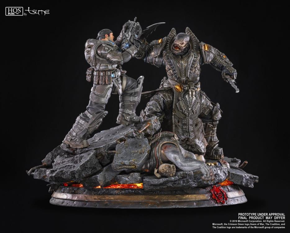 Gears of War HQS Plus Marcus Vs. General RAAM Limited Edition Statue Gallery Image 8