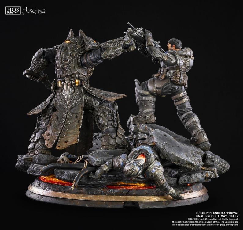 Gears of War HQS Plus Marcus Vs. General RAAM Limited Edition Statue Gallery Image 6
