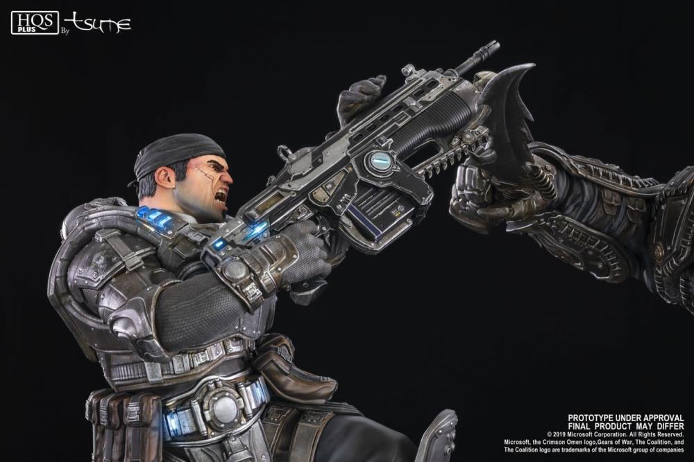 Gears of War HQS Plus Marcus Vs. General RAAM Limited Edition Statue Gallery Image 10