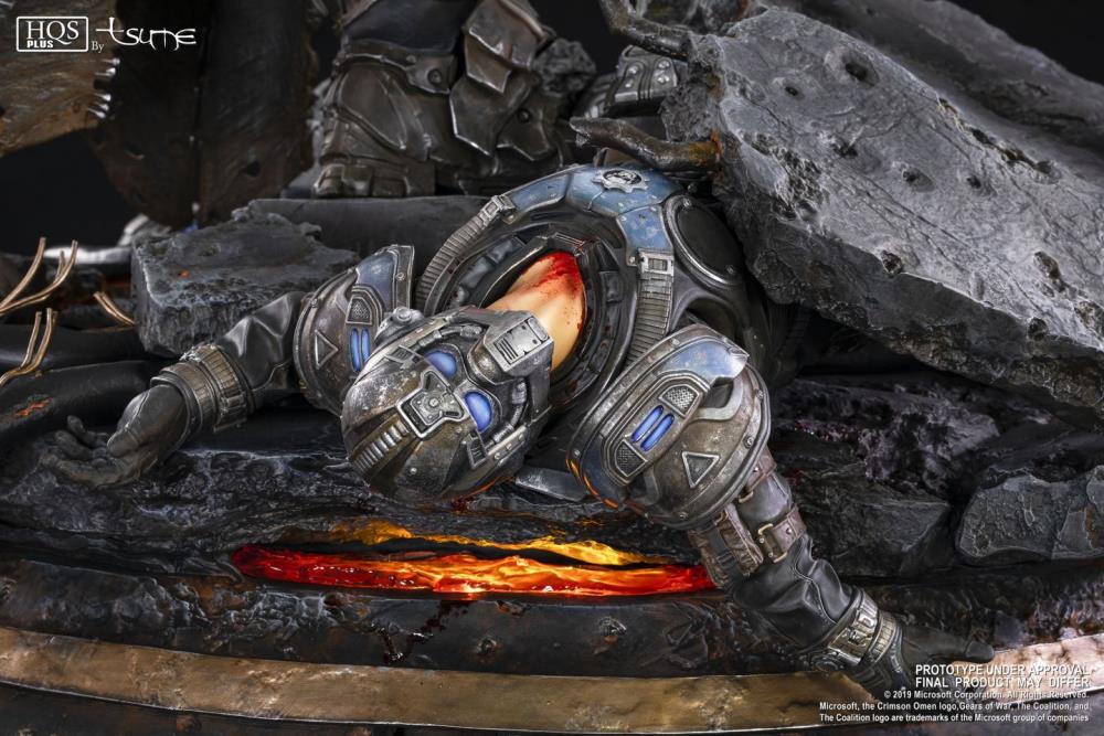 Gears of War HQS Plus Marcus Vs. General RAAM Limited Edition Statue Gallery Image 18