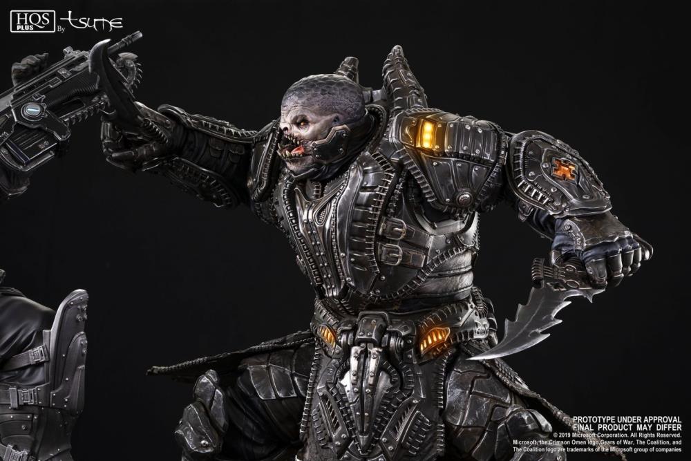 Gears of War HQS Plus Marcus Vs. General RAAM Limited Edition Statue Gallery Image 15