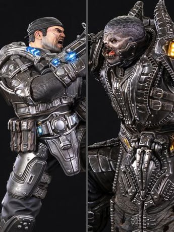 Gears of War HQS Plus Marcus Vs. General RAAM Limited Edition Statue Gallery Image 2